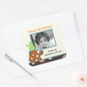 Laguna Frog & Turtle Photo SQUARE Favor Sticker (Envelop)
