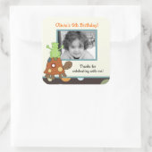 Laguna Frog & Turtle Photo SQUARE Favor Sticker (Tas)