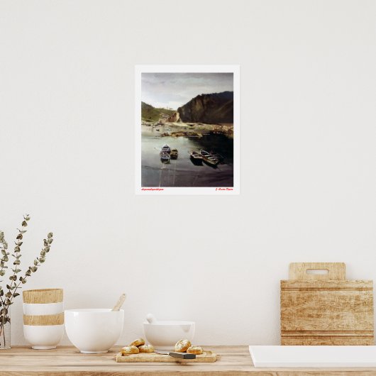 Laguna/Lagoa/Lagoon Poster (Keuken)