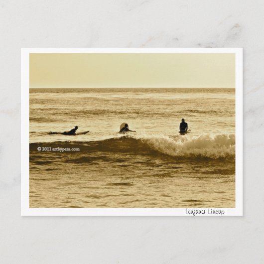 Laguna Lineup-Briefkaart Briefkaart (Voorkant)