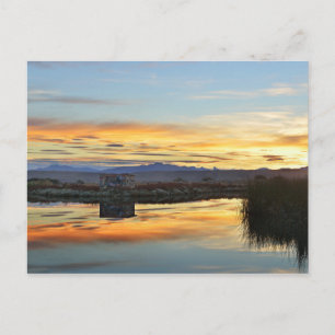 Laguna Nimez Sunset, El Calafate, Argentinië Briefkaart