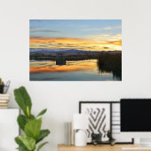 Laguna Nimez Sunset, El Calafate, Argentinië Poster (Thuiskantoor)