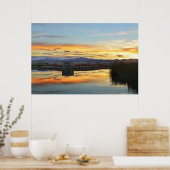 Laguna Nimez Sunset, El Calafate, Argentinië Poster (Keuken)