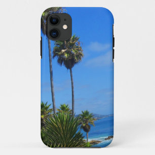 Laguna Palm Trees en Ocean Bliss Case-Mate iPhone Case
