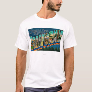 Laguna Seca Raceway, CA - Large Letter Sceners T-shirt