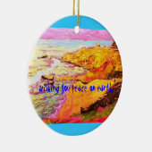 laguna strand cove Peace on Earth Keramisch Ornament (Rechts)