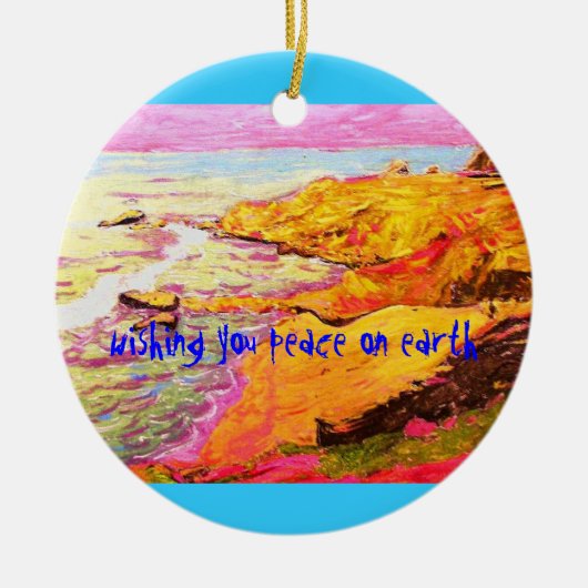 laguna strand cove Peace on Earth Keramisch Ornament (Voorkant)