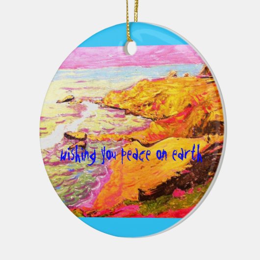 laguna strand cove Peace on Earth Keramisch Ornament (Links)