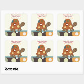 Laguna Turtle SQUARE Favor Sticker (Vel)