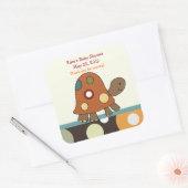 Laguna Turtle SQUARE Favor Sticker (Envelop)