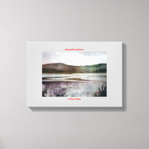 Lagunas/Lagoas/Lagoons Canvas Afdruk