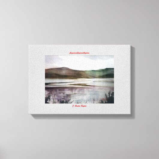 Lagunas/Lagoas/Lagoons Canvas Afdruk (Voorkant)