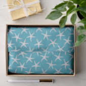 Lagune Blauwe Zeester Patroon Tissuepapier (Geschenk)
