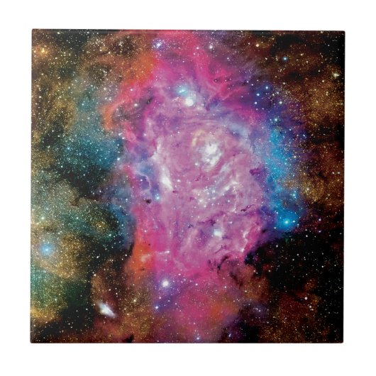 Lagune-emissienevel Interstellaire wolk Foto Tegeltje (Voorkant)