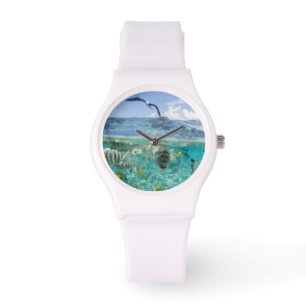 Lagune safari trip met Stingrays Horloge