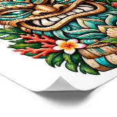 Lagune Schelp Tiki Poster (Hoek)