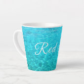 Lagune van rood Zee Latte Mok (Linkerhoek)