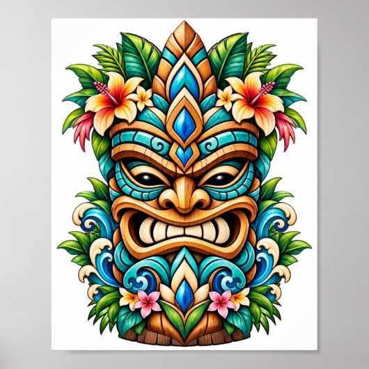 Lagune Wingerd Tiki Poster (Voorkant)
