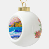 lagunenstrand keramische bal ornament (Rechts)