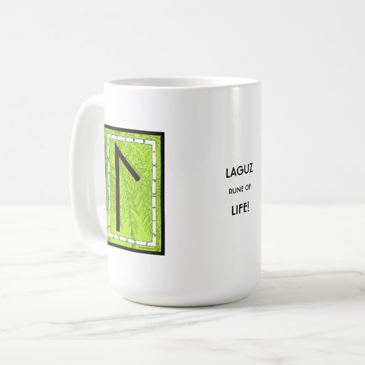 Laguz Rune Mok - LEVEN! (Voorkant links)