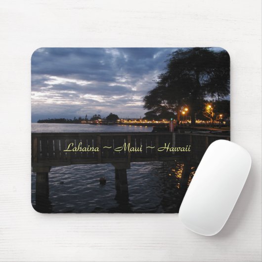 Lahaina City Lights op Sunset Muismat (Met muis)