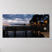 Lahaina City Lights op Sunset Poster (Voorkant)