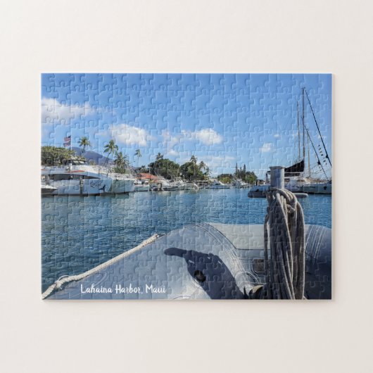 Lahaina Harbour Boats op Maui Legpuzzel (Horizontaal)
