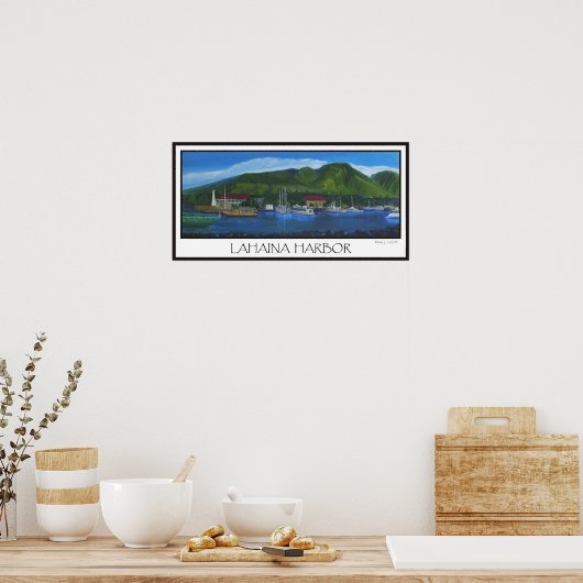 Lahaina Harbour Poster (Keuken)