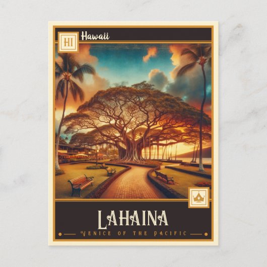 Lahaina, Hawaï |  Briefkaart (Voorkant)