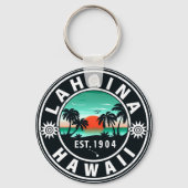 Lahaina Hawaii Beach Retro Sunset Souvenir 60s Sleutelhanger (Voorkant)