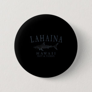 Lahaina hawaii haai vintage leisteen kunst vissen ronde button 5,7 cm