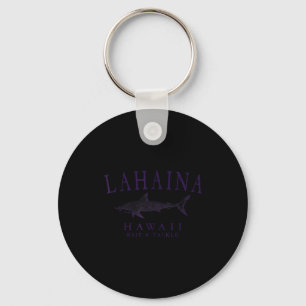 Lahaina hawaii haai vintage pruim kunst vissen sleutelhanger