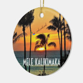 Lahaina Hawaii Panoramic Kerstmis Ornament (Links)