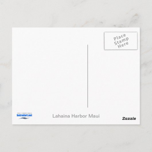 Lahaina Maui Briefkaart (Achterkant)