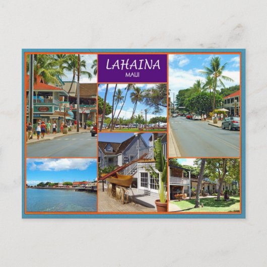 Lahaina Maui Briefkaart (Voorkant)