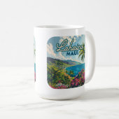 Lahaina Maui Hawaii Beach Coast Retro Koffiemok (Voorkant rechts)