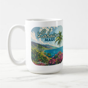 Lahaina Maui Hawaii Beach Coast Retro Koffiemok