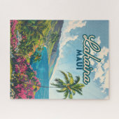 Lahaina Maui Hawaii Beach Coast Retro Legpuzzel (Horizontaal)