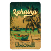 Lahaina Maui Hawaii Retro Sunset Souvenir jaren 50 Magneet (Verticaal)