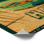 Lahaina Maui Hawaii Retro Sunset Souvenir jaren 50 Poster (Hoek)