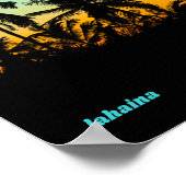 Lahaina Maui Hawaii Souvenir Artistic Sunset Cool Poster (Hoek)