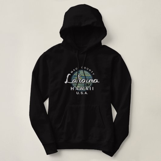 Lahaina Maui Hawaii Surfing Retro Hoodie (Design voorkant)