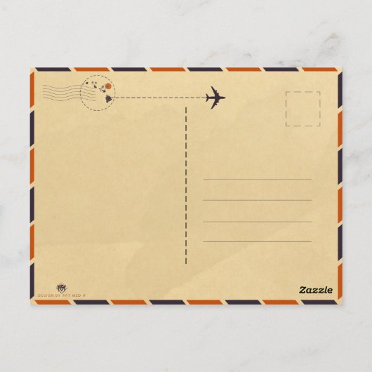 Lahaina Maui Hawaii tropische zonsondergang palmbo Briefkaart (Achterkant)