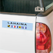 Lahaina Maui Nautical Maritime Signal Flags Bumpersticker (Op Truck)