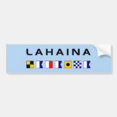 Lahaina Maui Nautical Maritime Signal Flags Bumpersticker (Voorkant)