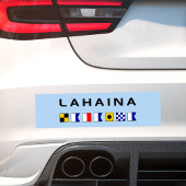 Lahaina Maui Nautical Maritime Signal Flags Bumpersticker