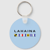 Lahaina Maui Nautical Maritime Signal Flags Sleutelhanger (Voorkant)