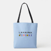 Lahaina Maui Nautical Maritime Signal Flags Tote Bag (Achterkant)