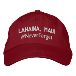 Lahaina, Maui #NooitVergeten Verstelbaar Geborduurde Pet