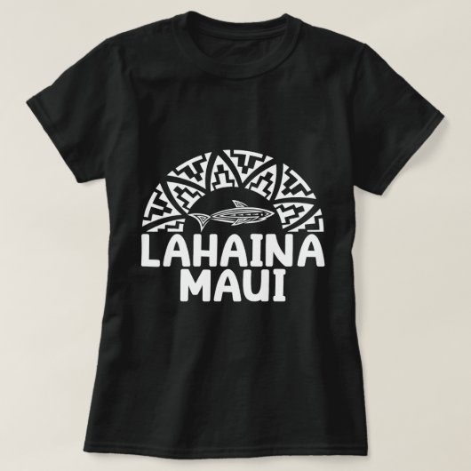 Lahaina Maui Tshirts Shark Vacation Getaway Cruise (Design voorkant)